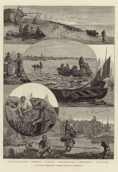 Our Fishing Industries: Mackerel Fishing at Eastbourne by Percy Robert Craft